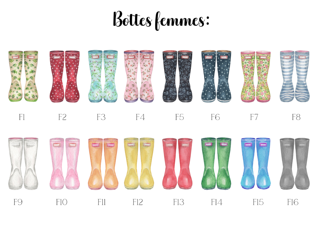 Affiche Famille En Bottes O Rose Cr Ation