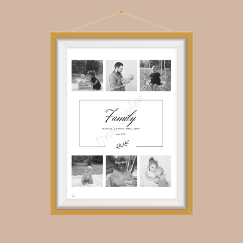 Affiche photo de famille