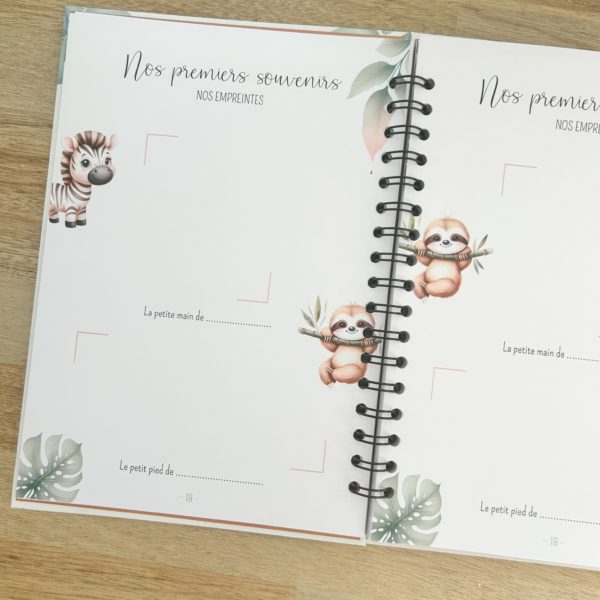Livre de naissance jumeaux « Wild savane » – Image 7
