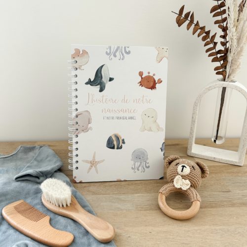 Livre de naissance jumeaux « Petits flots »