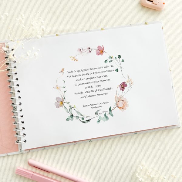 Livre souvenirs d'école "Flowers" – Image 2