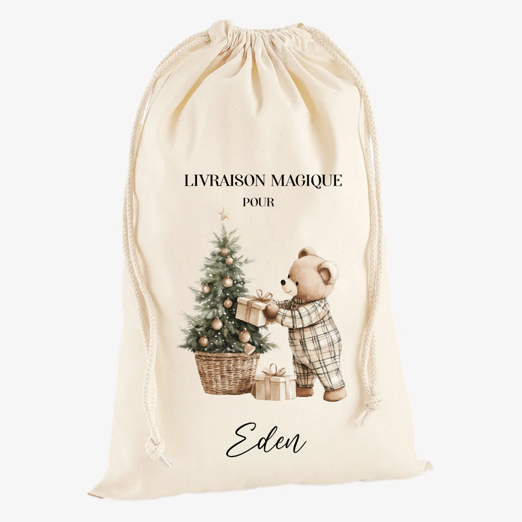 Hotte de Noël "Ourson" – Image 3