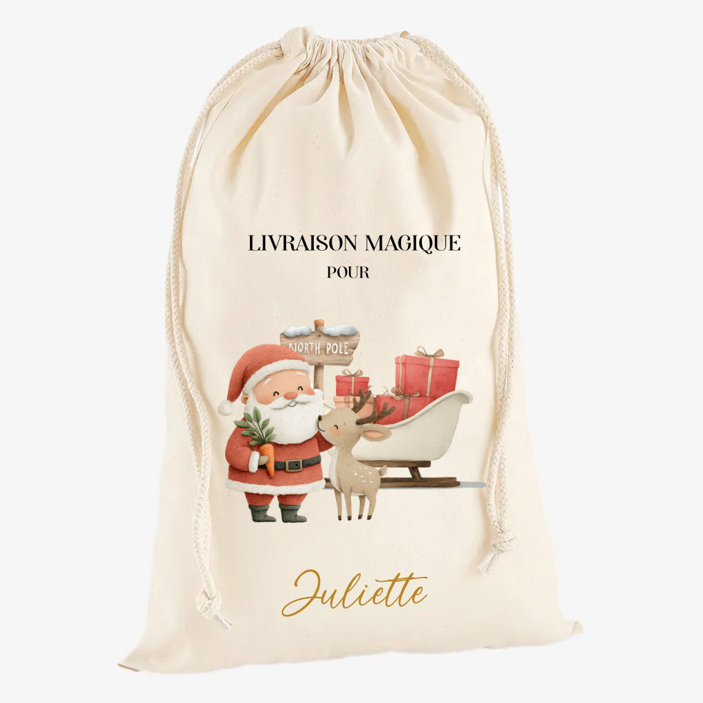 Hotte de Noël "Santa Claus" – Image 3