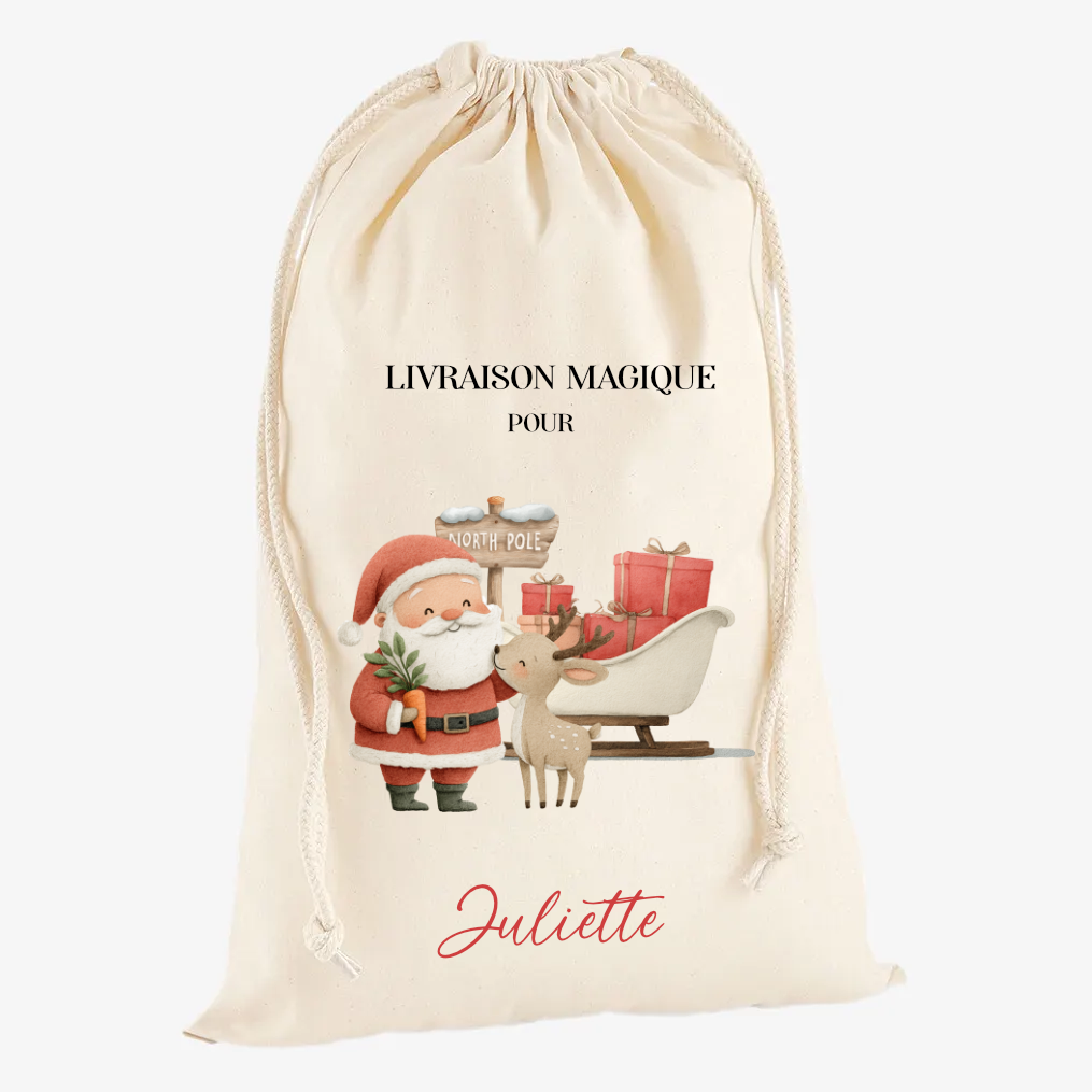 Hotte de Noël "Santa Claus"