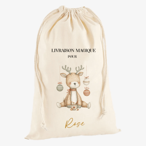 Hotte de Noël "Renne de Noël"