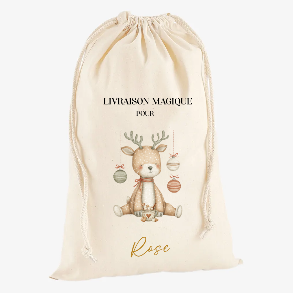 Hotte de Noël "Renne de Noël"