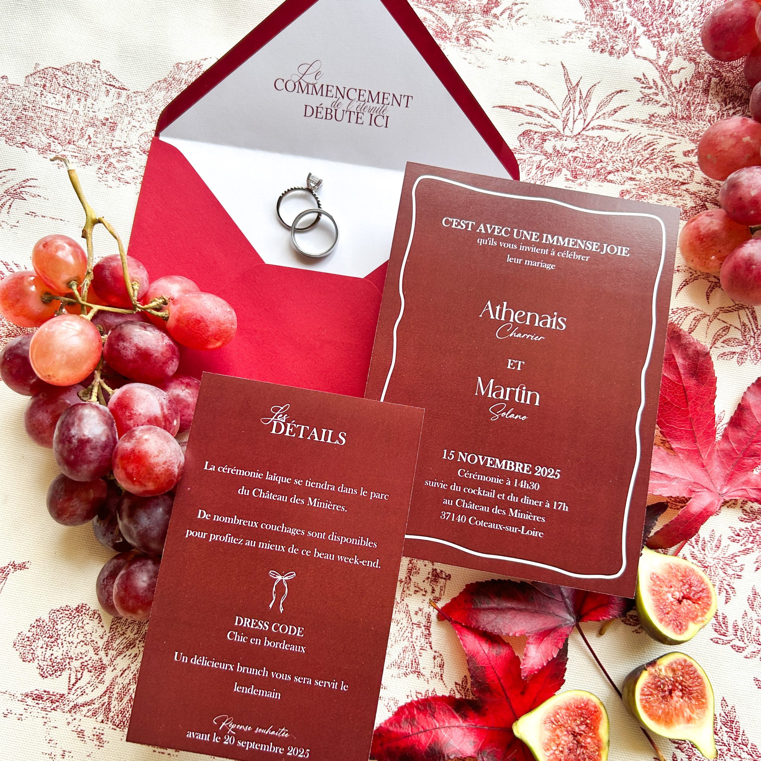 Faire-part mariage bordeaux